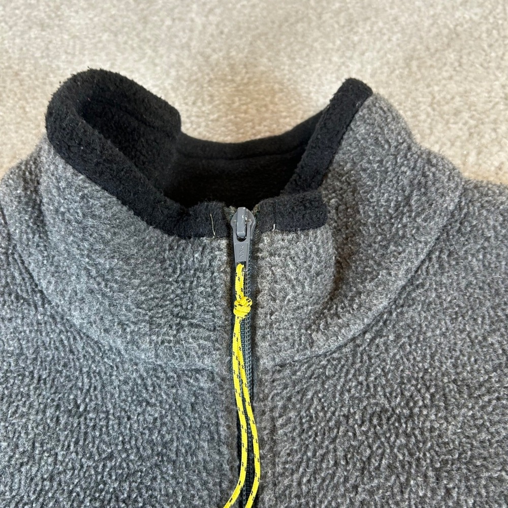 Vintage 90s REI Fleece Vest Men's Large Gray Full Zip Made in USA 38110200 CHA - Picture 4 of 14